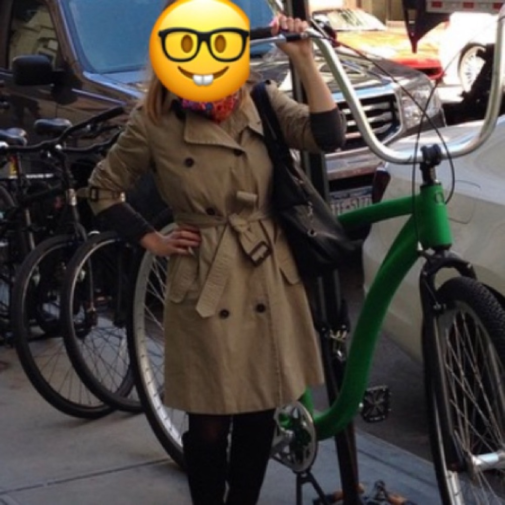 Zara beige trench coat with removable lining